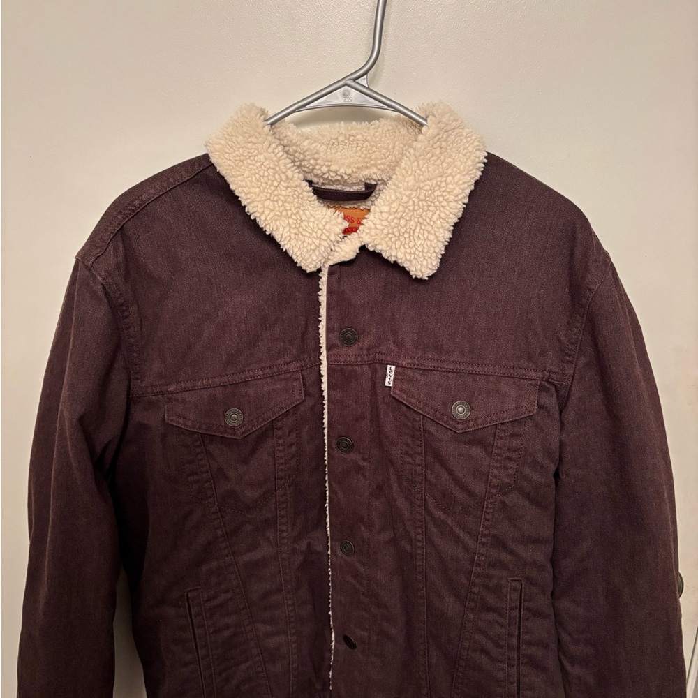 Levi's Brown and Cream Lightweight Sherpa Jacket